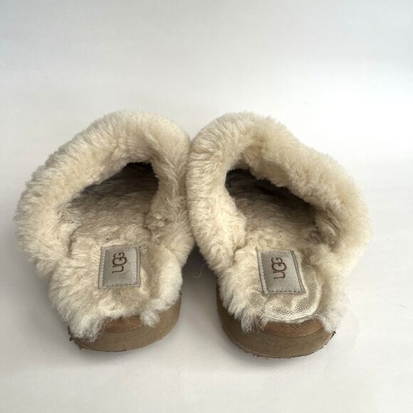 UGG Disquette Platform Clog Slipper for Women US 8 Chestnut - Picture 2 of 7